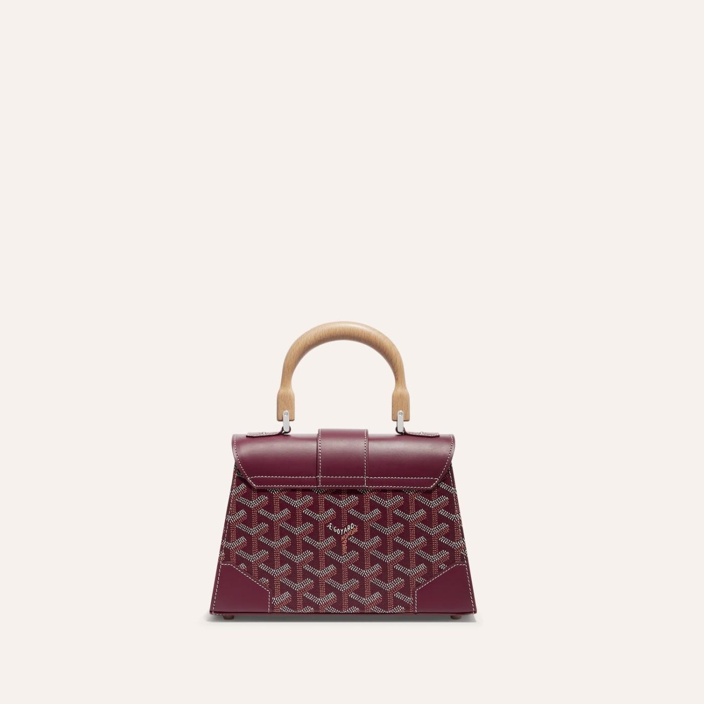 Goyard Saigon Structured Mini Bag Burgundy - Image 3